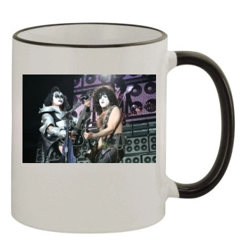 KISS 11oz Colored Rim & Handle Mug