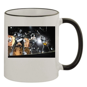 KISS 11oz Colored Rim & Handle Mug