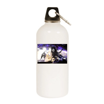 KISS White Water Bottle With Carabiner