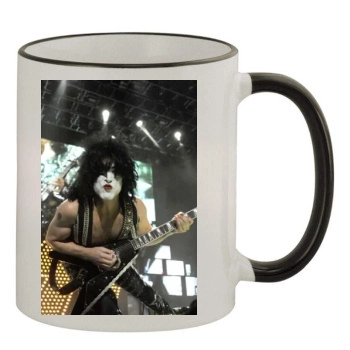 KISS 11oz Colored Rim & Handle Mug