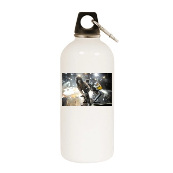 KISS White Water Bottle With Carabiner