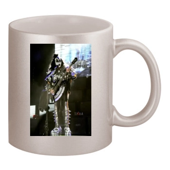 KISS 11oz Metallic Silver Mug