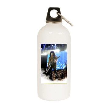 KISS White Water Bottle With Carabiner