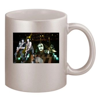 KISS 11oz Metallic Silver Mug