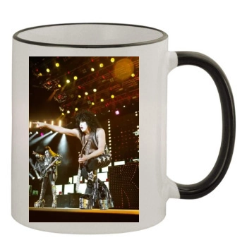 KISS 11oz Colored Rim & Handle Mug