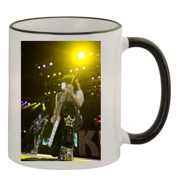 KISS 11oz Colored Rim & Handle Mug