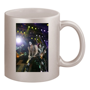 KISS 11oz Metallic Silver Mug