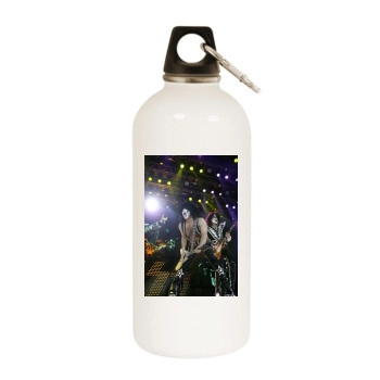 KISS White Water Bottle With Carabiner