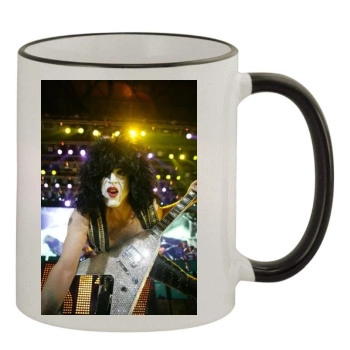 KISS 11oz Colored Rim & Handle Mug