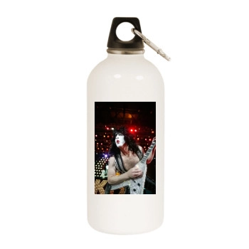 KISS White Water Bottle With Carabiner