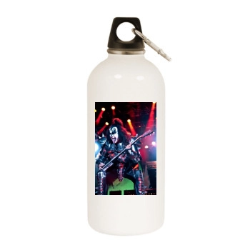 KISS White Water Bottle With Carabiner