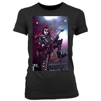 KISS Women's Junior Cut Crewneck T-Shirt