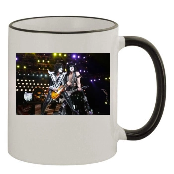 KISS 11oz Colored Rim & Handle Mug