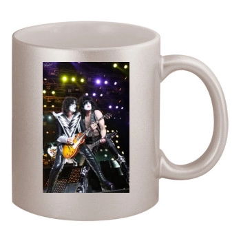 KISS 11oz Metallic Silver Mug