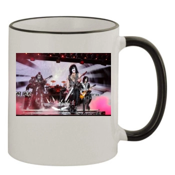 KISS 11oz Colored Rim & Handle Mug