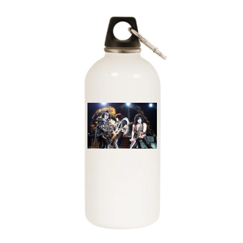 KISS White Water Bottle With Carabiner