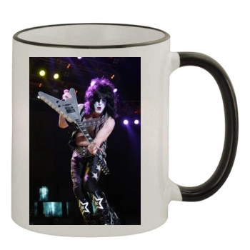 KISS 11oz Colored Rim & Handle Mug