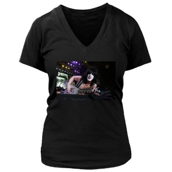 KISS Women's Deep V-Neck TShirt