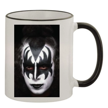 KISS 11oz Colored Rim & Handle Mug