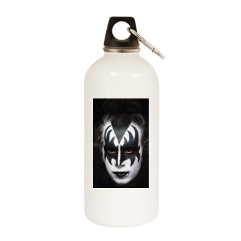 KISS White Water Bottle With Carabiner