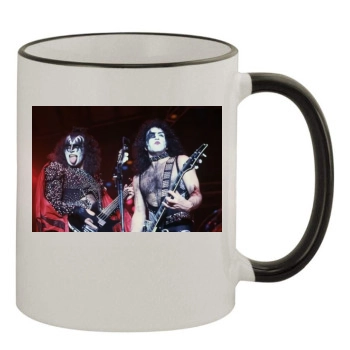 KISS 11oz Colored Rim & Handle Mug