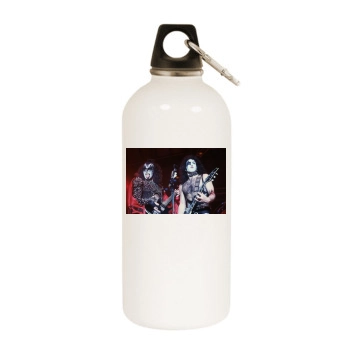 KISS White Water Bottle With Carabiner