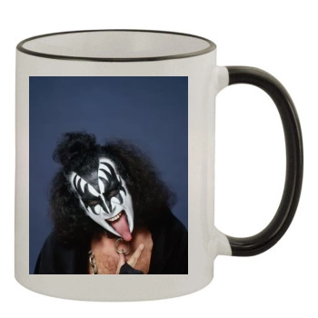 KISS 11oz Colored Rim & Handle Mug