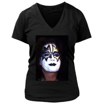 KISS Women's Deep V-Neck TShirt