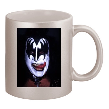 KISS 11oz Metallic Silver Mug