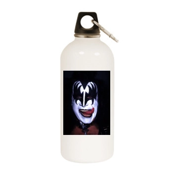 KISS White Water Bottle With Carabiner