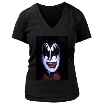 KISS Women's Deep V-Neck TShirt