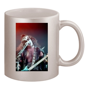 KISS 11oz Metallic Silver Mug