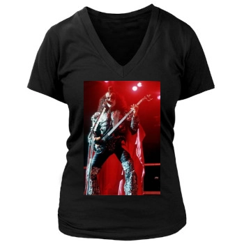 KISS Women's Deep V-Neck TShirt