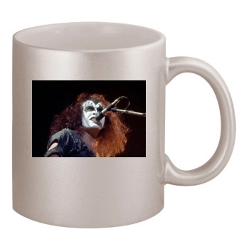 KISS 11oz Metallic Silver Mug