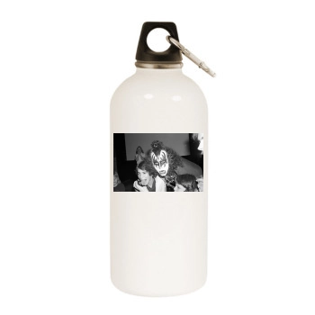 KISS White Water Bottle With Carabiner