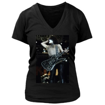 KISS Women's Deep V-Neck TShirt