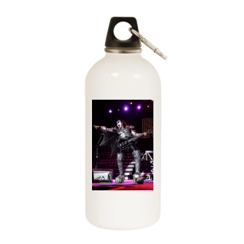 KISS White Water Bottle With Carabiner