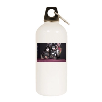 KISS White Water Bottle With Carabiner