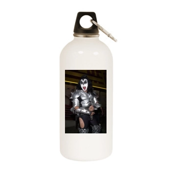 KISS White Water Bottle With Carabiner