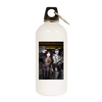 KISS White Water Bottle With Carabiner