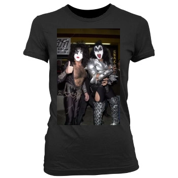 KISS Women's Junior Cut Crewneck T-Shirt