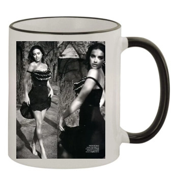 Adriana Lima 11oz Colored Rim & Handle Mug