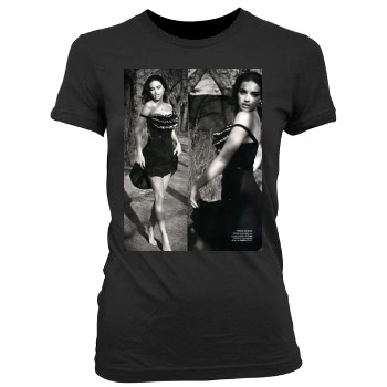 Adriana Lima Women's Junior Cut Crewneck T-Shirt