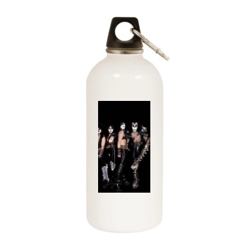 KISS White Water Bottle With Carabiner