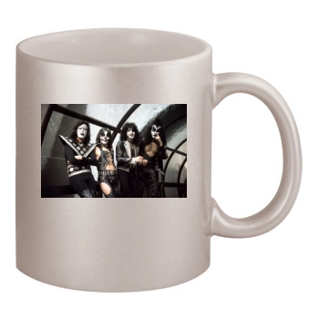 KISS 11oz Metallic Silver Mug