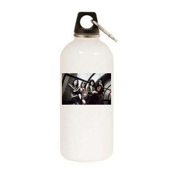 KISS White Water Bottle With Carabiner