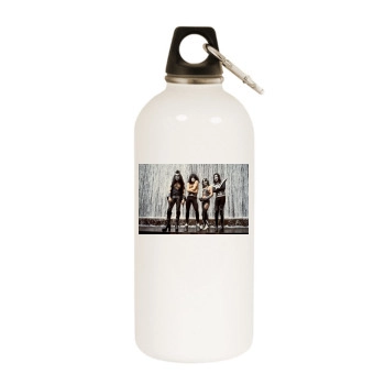 KISS White Water Bottle With Carabiner