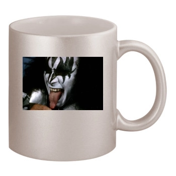 KISS 11oz Metallic Silver Mug