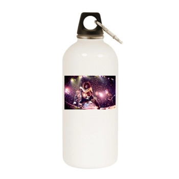 KISS White Water Bottle With Carabiner