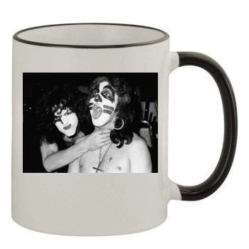 KISS 11oz Colored Rim & Handle Mug